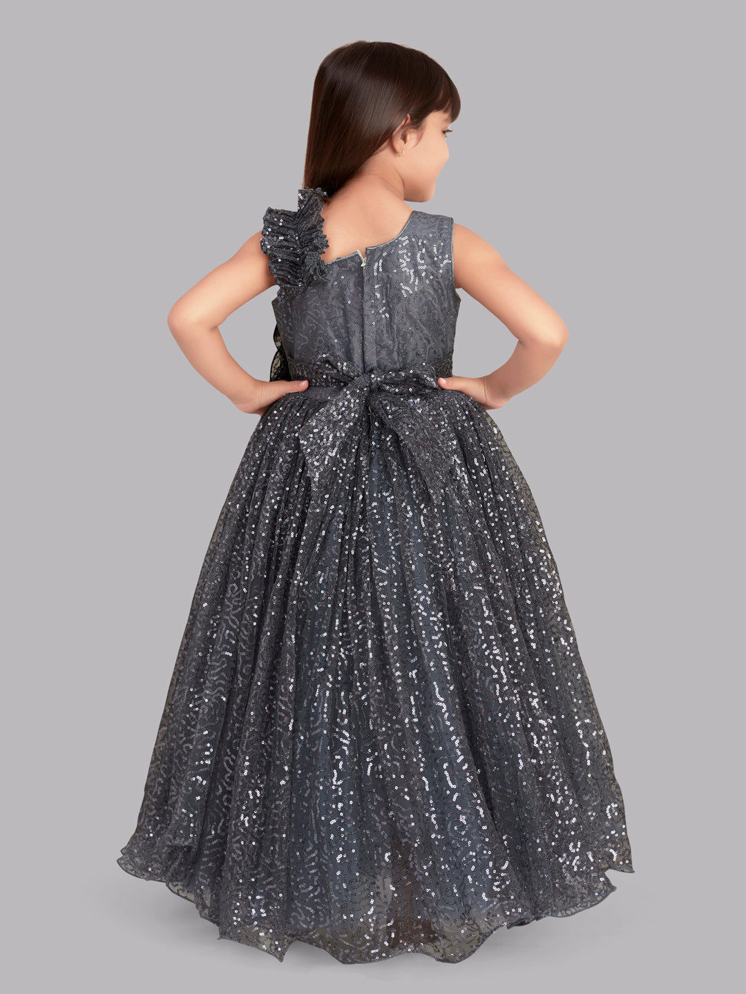 DAISY SEQUIN GOWN - SILVER - Scanlan Theodore